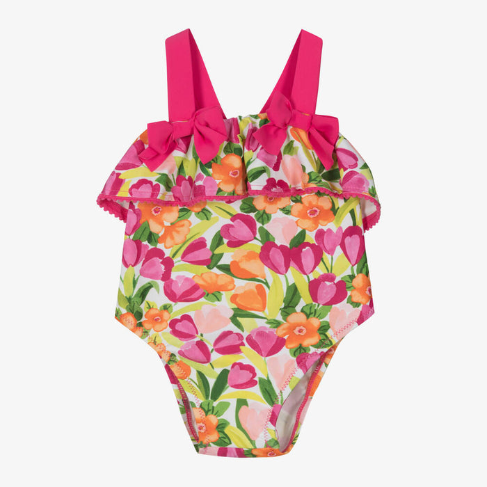 Mayoral Summer Floral Ruffled Bathing Suit