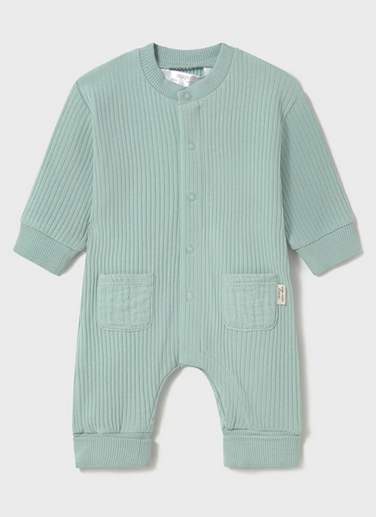 Teal Bear Romper