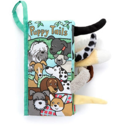 Jellycat Puppy Tails Activity Crinkle Book