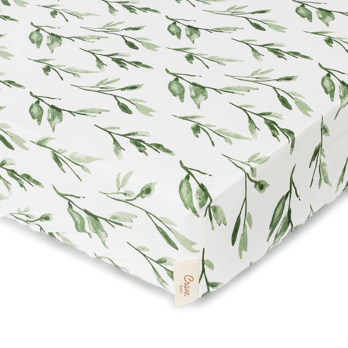 Parker Leaf Crib Fitted Sheet