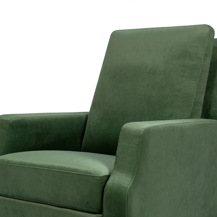 Namesake Crewe Recliner and Swivel Glider in Forest Green Velvet