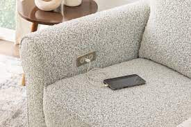 Monogram by Namesake Monroe Pillowback Power Recliner- Boucle