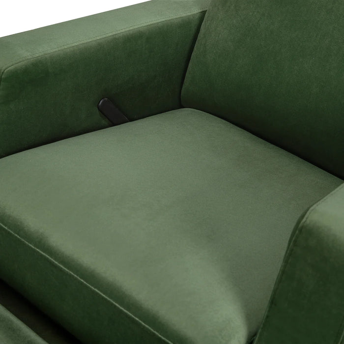 Namesake Crewe Recliner and Swivel Glider in Forest Green Velvet