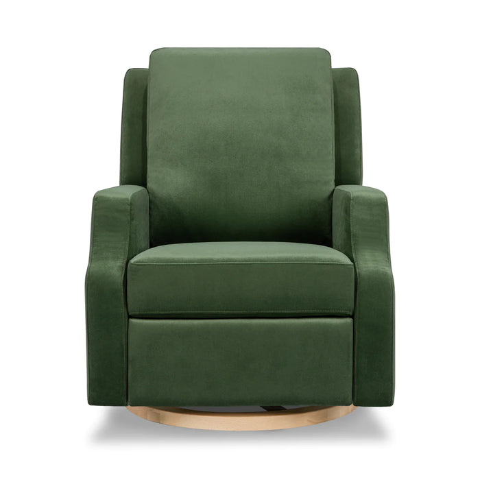 Namesake Crewe Recliner and Swivel Glider in Forest Green Velvet