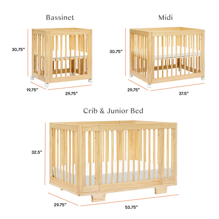 Babyletto Yuzu 8-in-1 Convertible Crib with All-Stages Conversion Kits