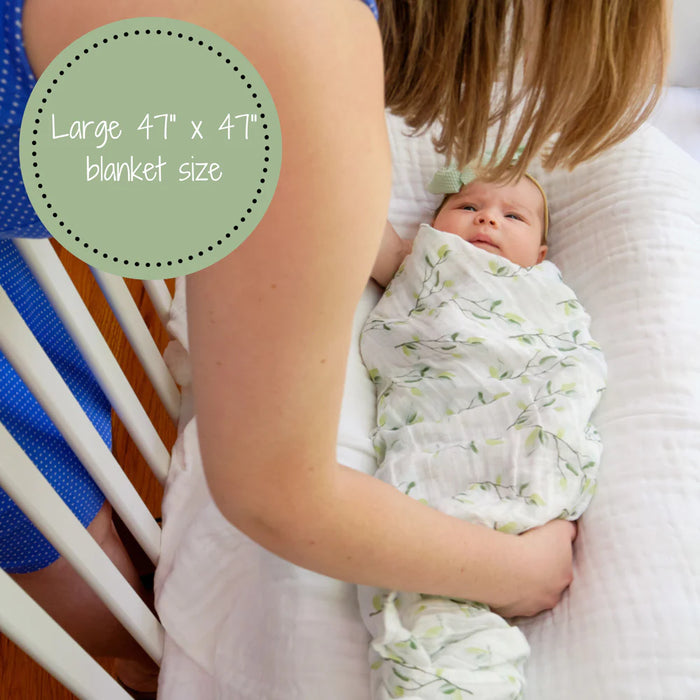 Relaxing Eucalyptus Baby Swaddle Blanket