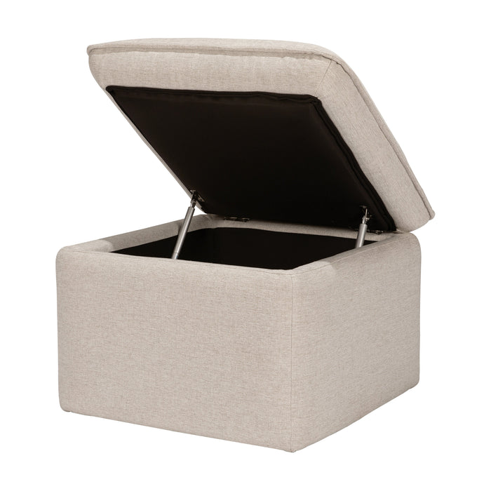 Babyletto Cali Storage Ottoman in Eco-Performance Fabric | Water Repellent & Stain Resistant