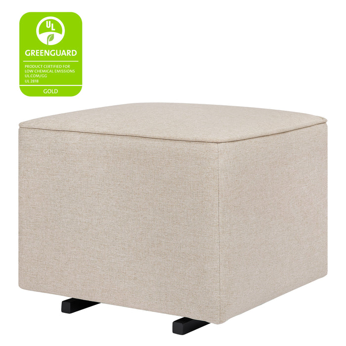 Babyletto Kiwi Gliding Ottoman in Eco-Performance Fabric | Water Repellent & Stain Resistant