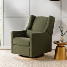 Babyletto Kiwi Electronic Recliner and Swivel Glider in Boucle with USB port