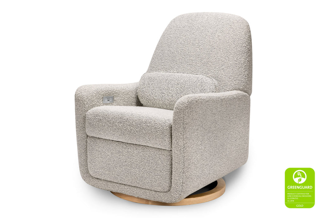 Ubabub Arc Electronic Recliner and Swivel Glider in Boucle with USB port