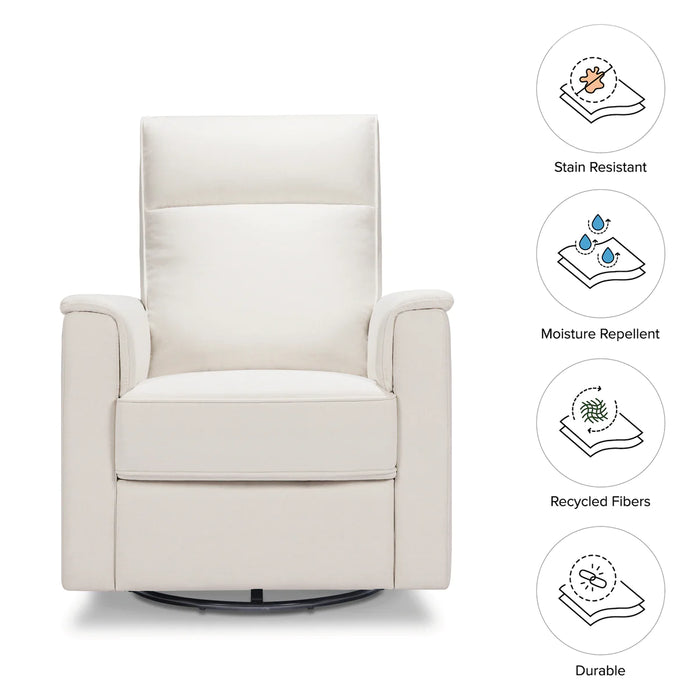 Namesake Willa Recliner in Eco-Performance Fabric | Water Repellent & Stain Resistant, Adjustable Headrest, USB