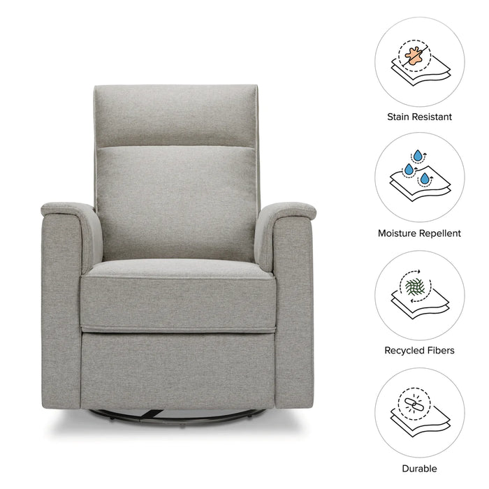 Namesake Willa Recliner in Eco-Performance Fabric | Water Repellent & Stain Resistant, Adjustable Headrest, USB