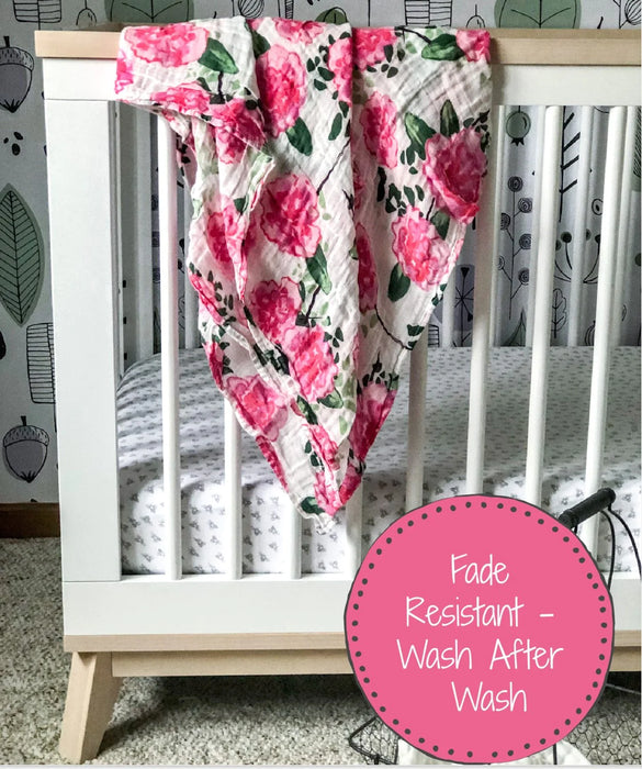 Live Life In Full Bloom Baby Swaddle Blanket