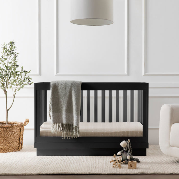 Babyletto Harlow Acrylic 3-in-1 Convertible Crib with Toddler Bed Conversion Kit