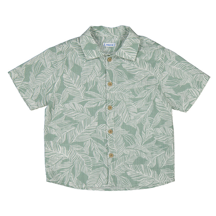 Mayoral Tropical Palm Button Down