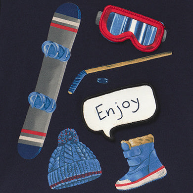 Navy Snowboard and Ski Shirt