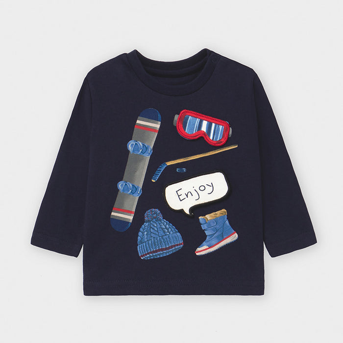 Navy Snowboard and Ski Shirt