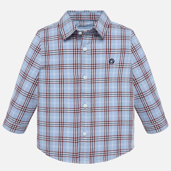 Cloud Blue Plaid Button Down - Mayoral