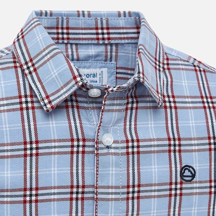 Cloud Blue Plaid Button Down - Mayoral