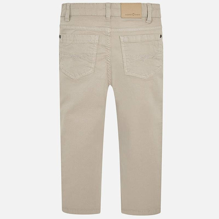 Slim Fit Khaki Serge Pants