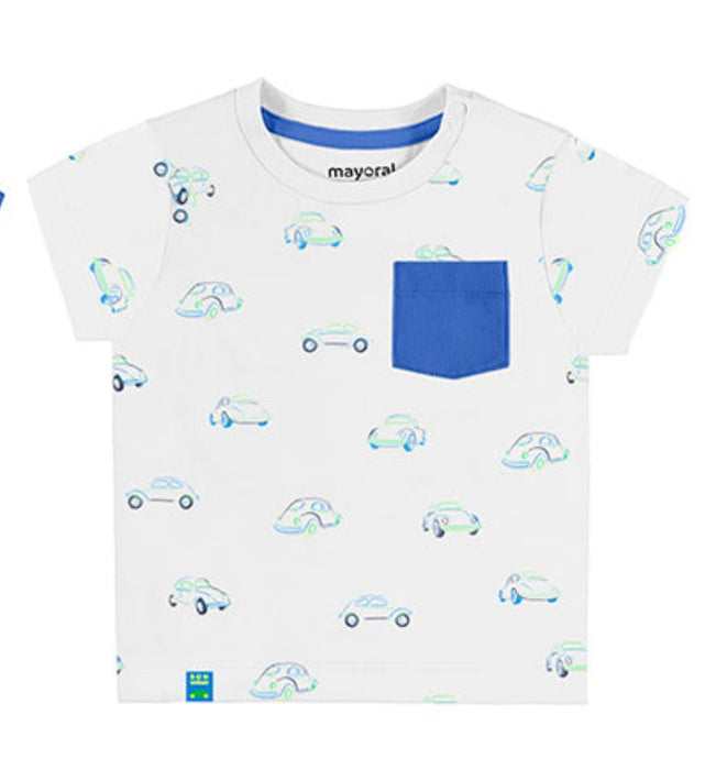 White T-Shirt w/ Punchbuggy Print