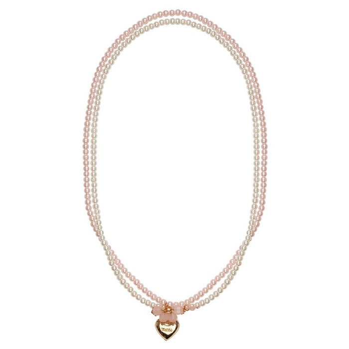 Pearly Pearls 2 Strand Locket Necklace