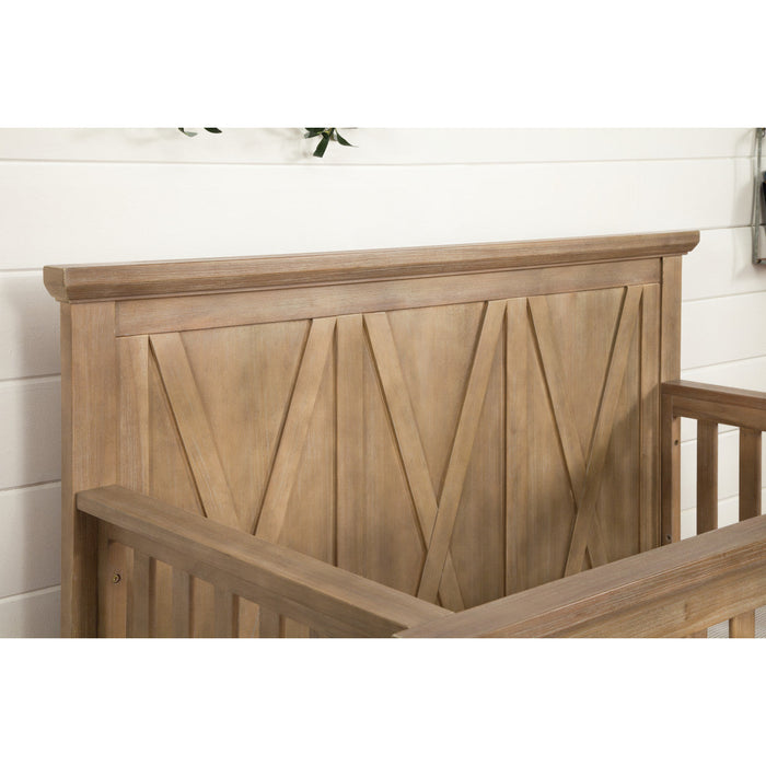 Monogram Emory Farmhouse 4-in-1 Convertible Crib- Driftwood