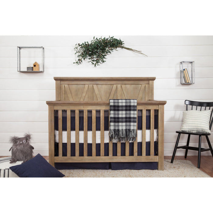 Monogram Emory Farmhouse 4-in-1 Convertible Crib- Driftwood