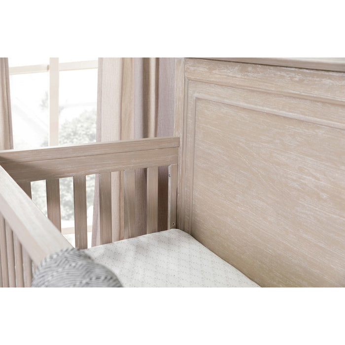 Monogram Beckett Rustic 4-in-1 Convertible Flat Top Crib - Sandbar