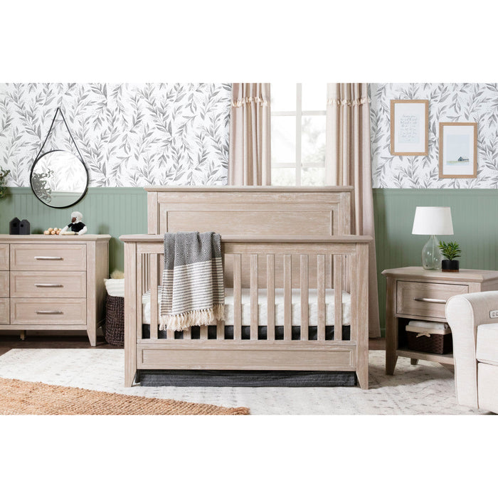 Monogram Beckett Rustic 4-in-1 Convertible Flat Top Crib - Sandbar