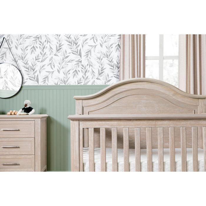 Monogram Beckett Rustic 4-in-1 Convertible Curve-Top Crib- Sandbar