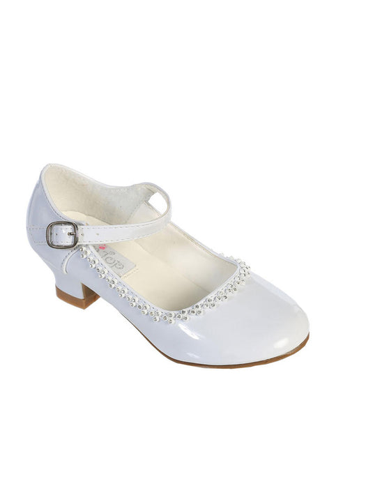 Tip Top Kids Mary Jane Heels w/Rhinestone Accents