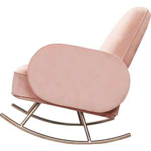 Nursery Works COMPASS Rocker in Velvet with Rose Gold Legs