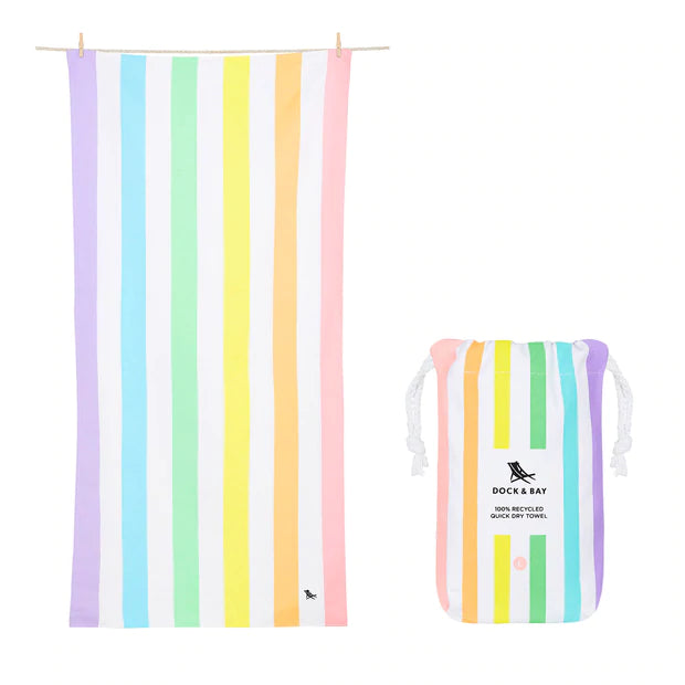 Dock & Bay Quick Dry Towel- Summer Unicorn Waves