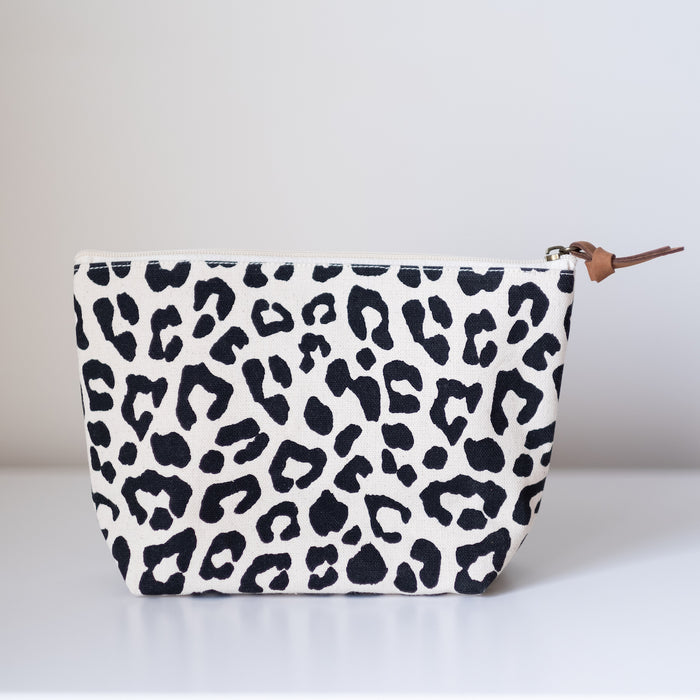 Malawi Explorer Cosmetic Bag- Natural & Black