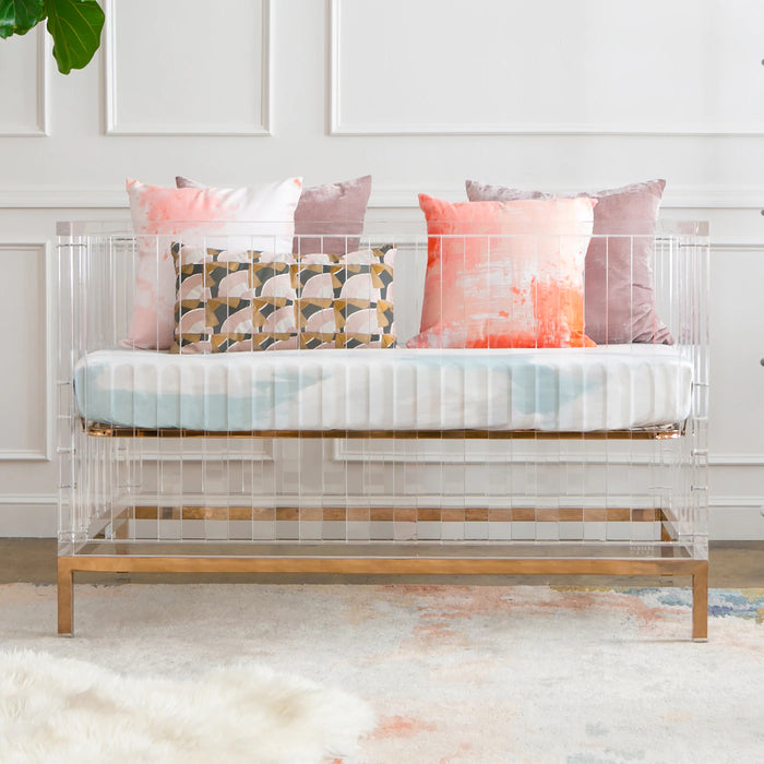 Nursery Works LUMA Acrylic/ Rose Gold Crib