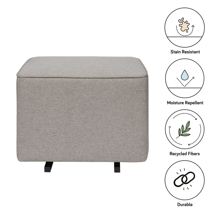 Babyletto Kiwi Gliding Ottoman in Eco-Performance Fabric | Water Repellent & Stain Resistant