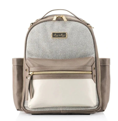 Itzy Ritzy Vanilla Latte Mini Diaper Bag Backpack