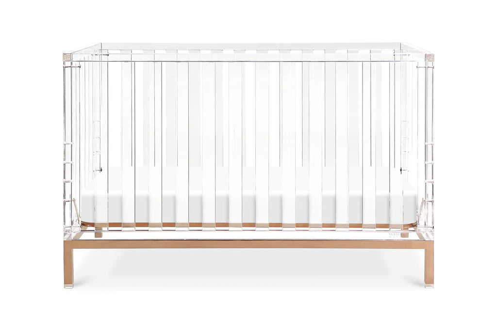 Nursery Works LUMA Acrylic/ Rose Gold Crib