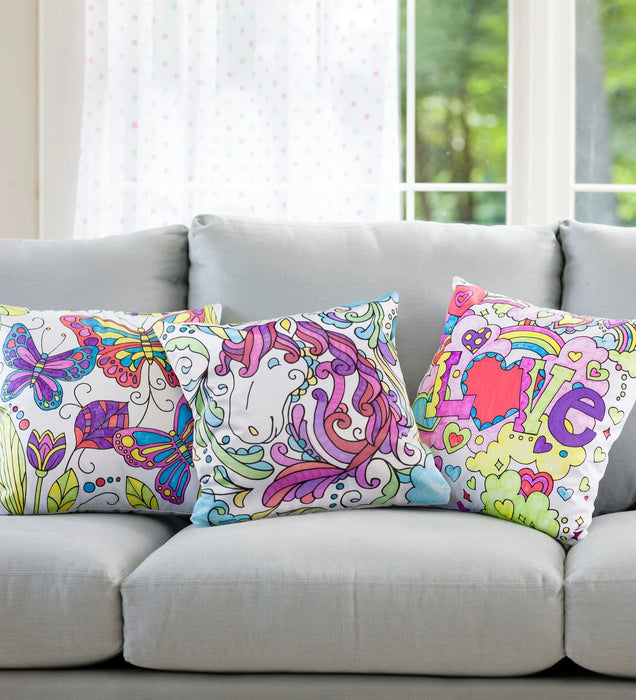 Color Your Own Pillow Set