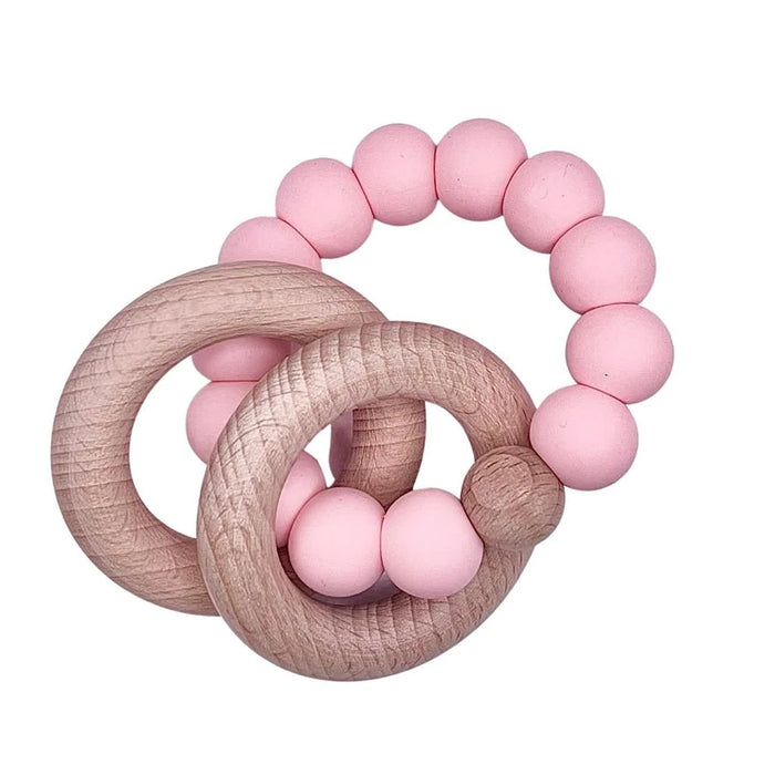 Silicone & Wood Teething Ring