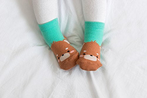 Zoo Socks Non Slip Grip- Bear