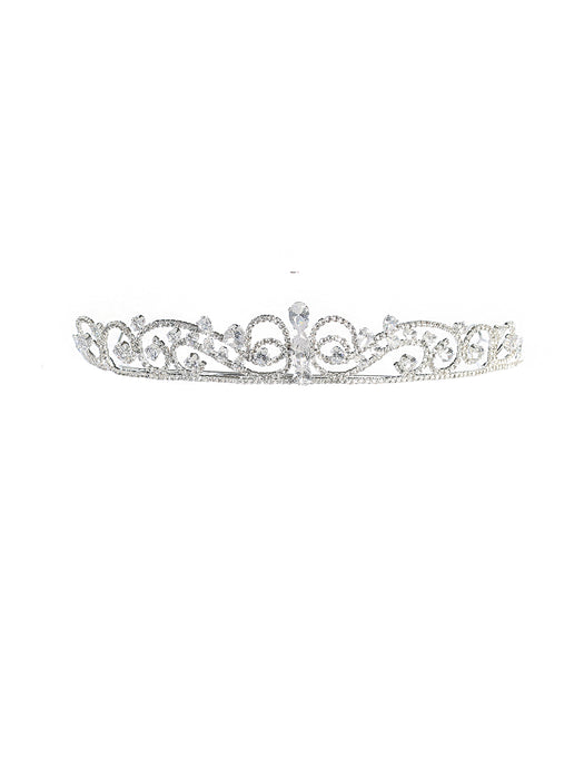 Rosalinda Communion & Special Occasion Silver Rhinestone Tiara