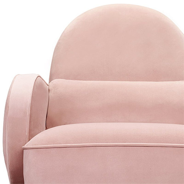 Nursery Works COMPASS Rocker in Velvet with Rose Gold Legs