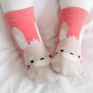 Zoo Socks Non Slip Grip- Rabbit