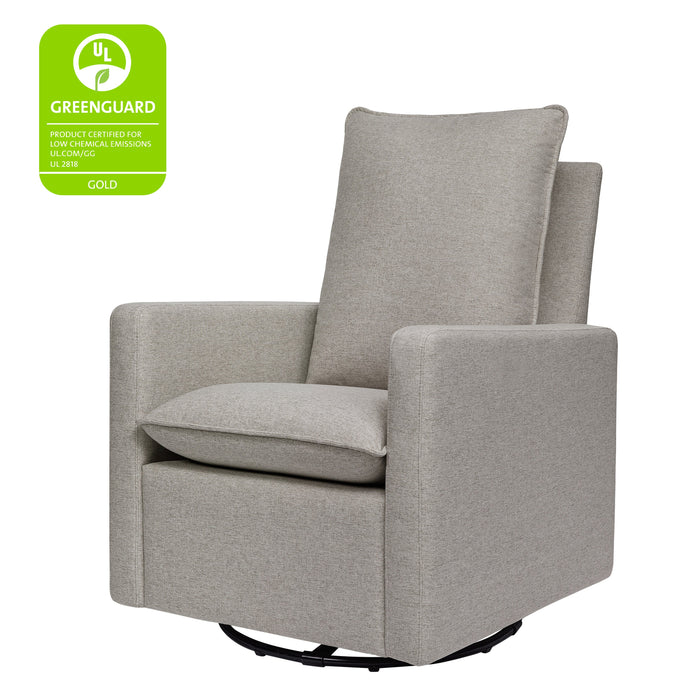 Babyletto Cali Pillowback Swivel Glider in Eco-Performance Fabric | Water Repellent & Stain Resistant