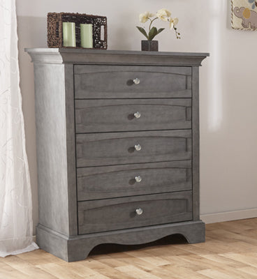 Pali Ragusa/ Enna 5 Drawer Chest- Distressed Granite