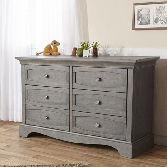 Pali Ragusa/ Enna Double Dresser- Distressed Granite